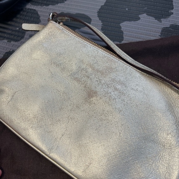 Kate spade gold metallic, very used crossbody with dust bag. - Picture 2 of 3